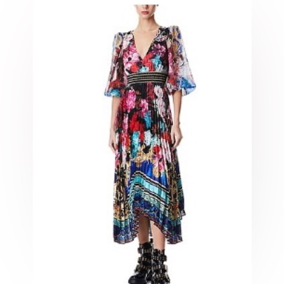 Alice and Olivia Size 8 with tags handkerchief dress. Multi-color